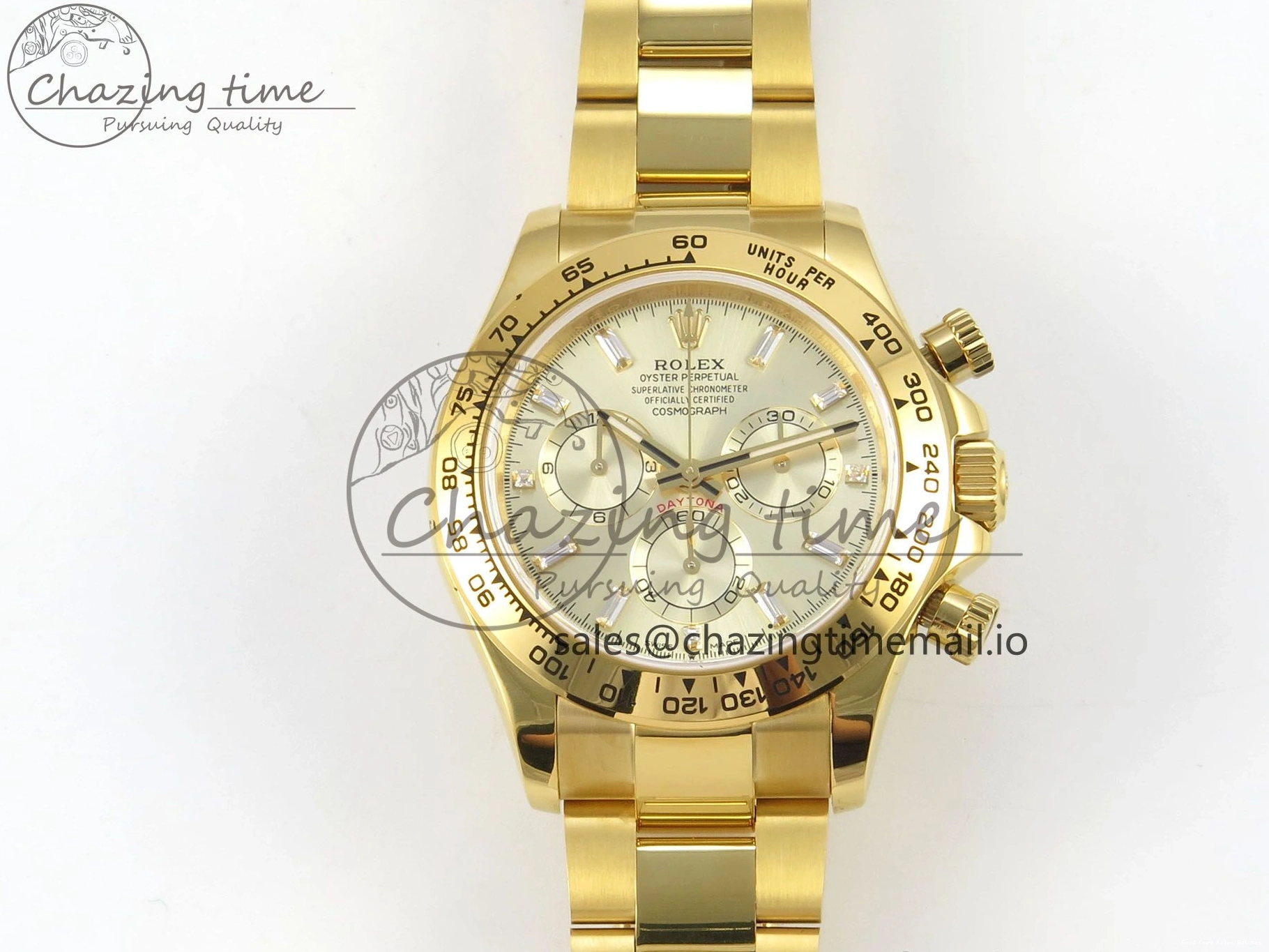 AAA Replica Watches Edition 126508 (Gain Casual Best SH4131 1:1 Weight) 305 Crystal On Dial Bracelet V6 Markers YG YG QF Daytona YG 1219